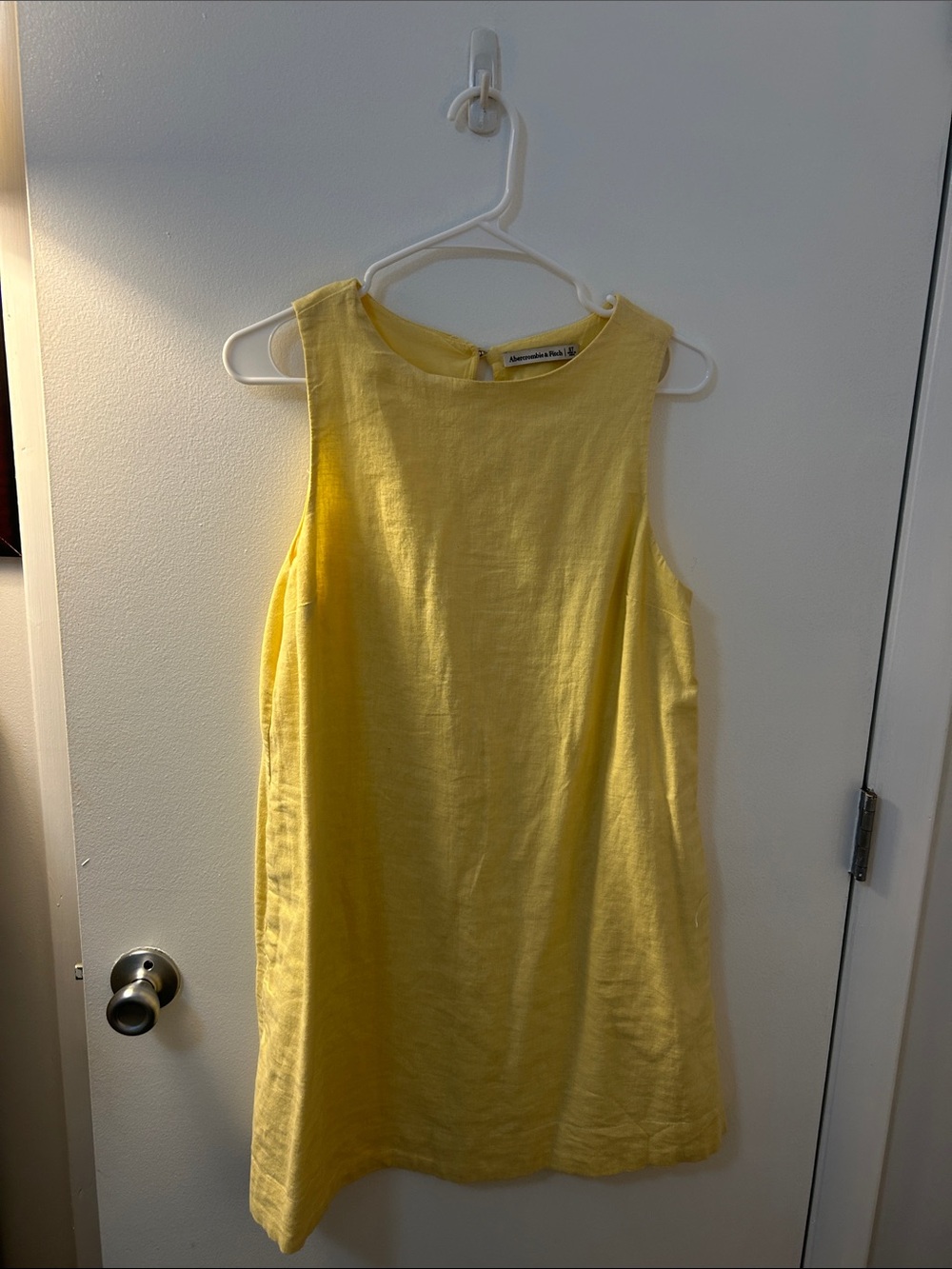 Abercrombie & Fitch Bright Yellow Sleeveless Shift Dress